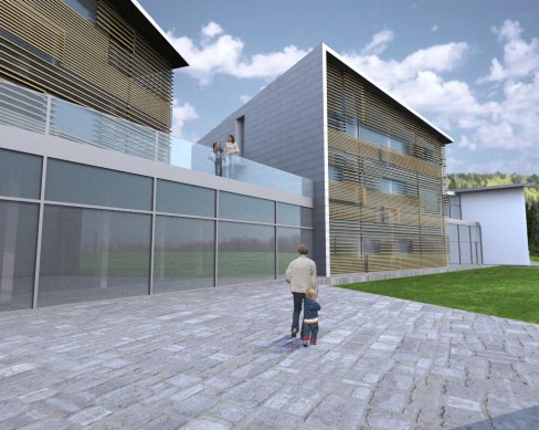 Structural design of a school in Lavarone
