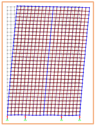 Sheathing panel shear deformation