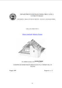 Dimensionamento copertura