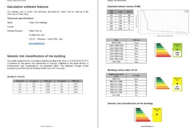 Seismic risk classification report